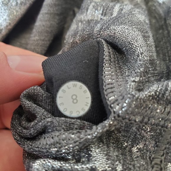 Lululemon Wunder Under Tight Legging 28” HR Sz 8 Crinkle Heather Brindle Foil - Picture 13 of 16